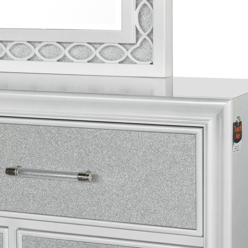 Orren Ellis Zon 6 Piece LED Bedroom Set | Wayfair